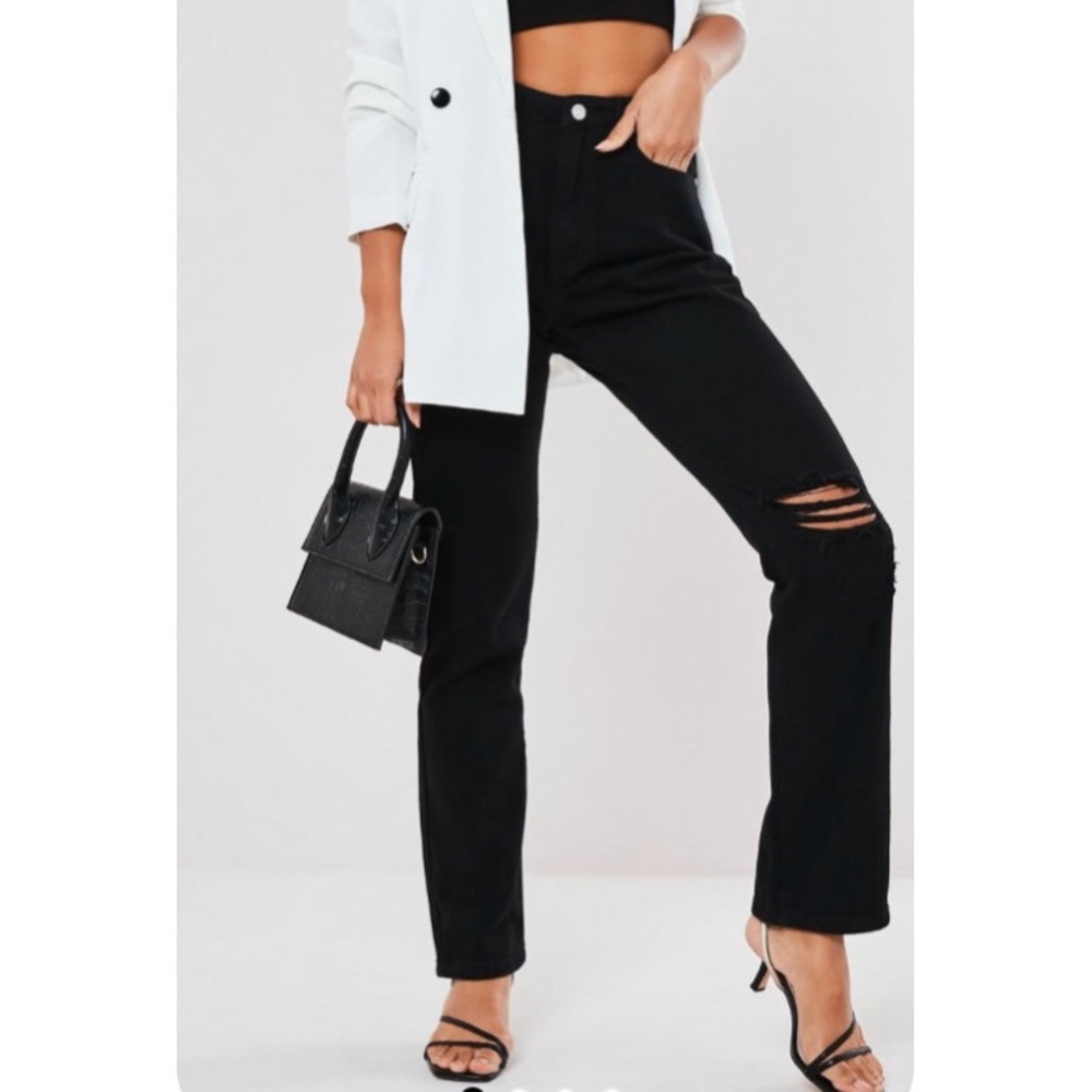 Black high waisted jeans